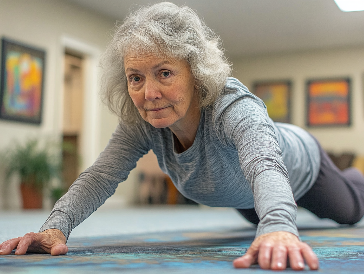 Група старших людей під час заняття